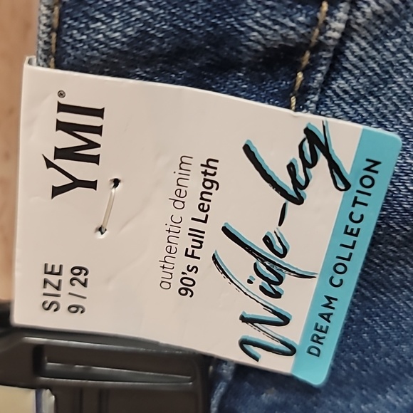 YMI wide leg 90's jeans sz 9 29 nwt - Picture 9 of 10